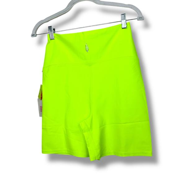 FP Movement x Hatch NWT Never Better Highlighter Yellow Maternity Biker Shorts - Picture 8 of 11